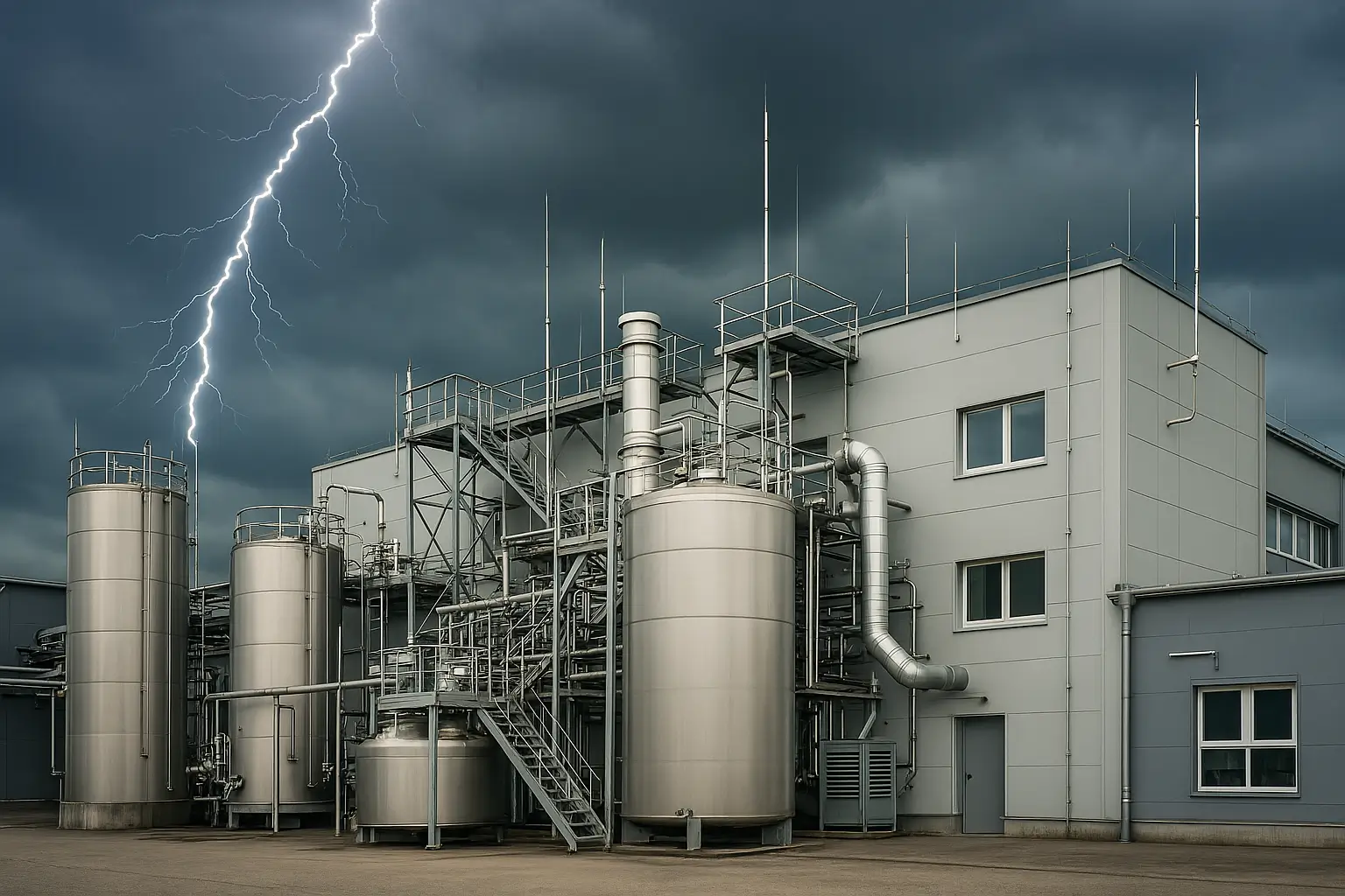 Blitzschutz für Industrieanlagen