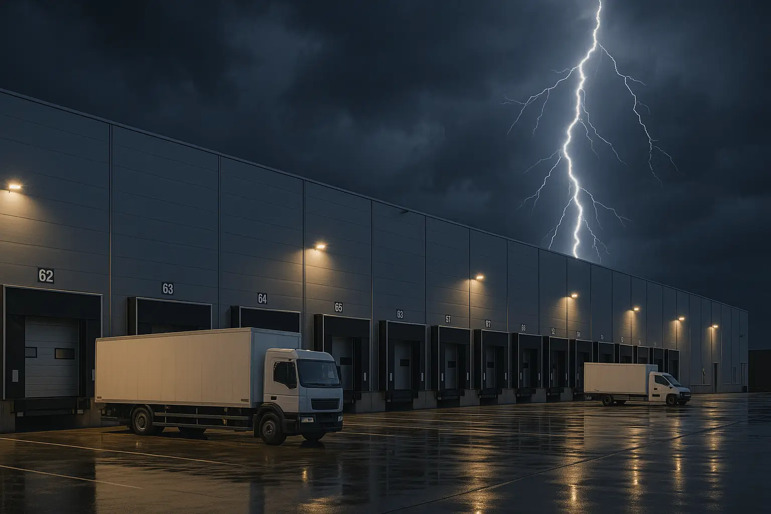 Blitzschutz für Logistikzentren