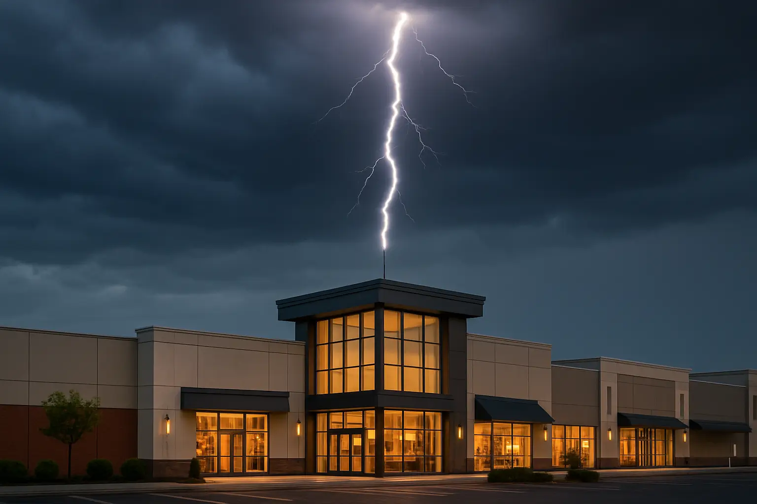 Blitzschutz Einkaufszentren