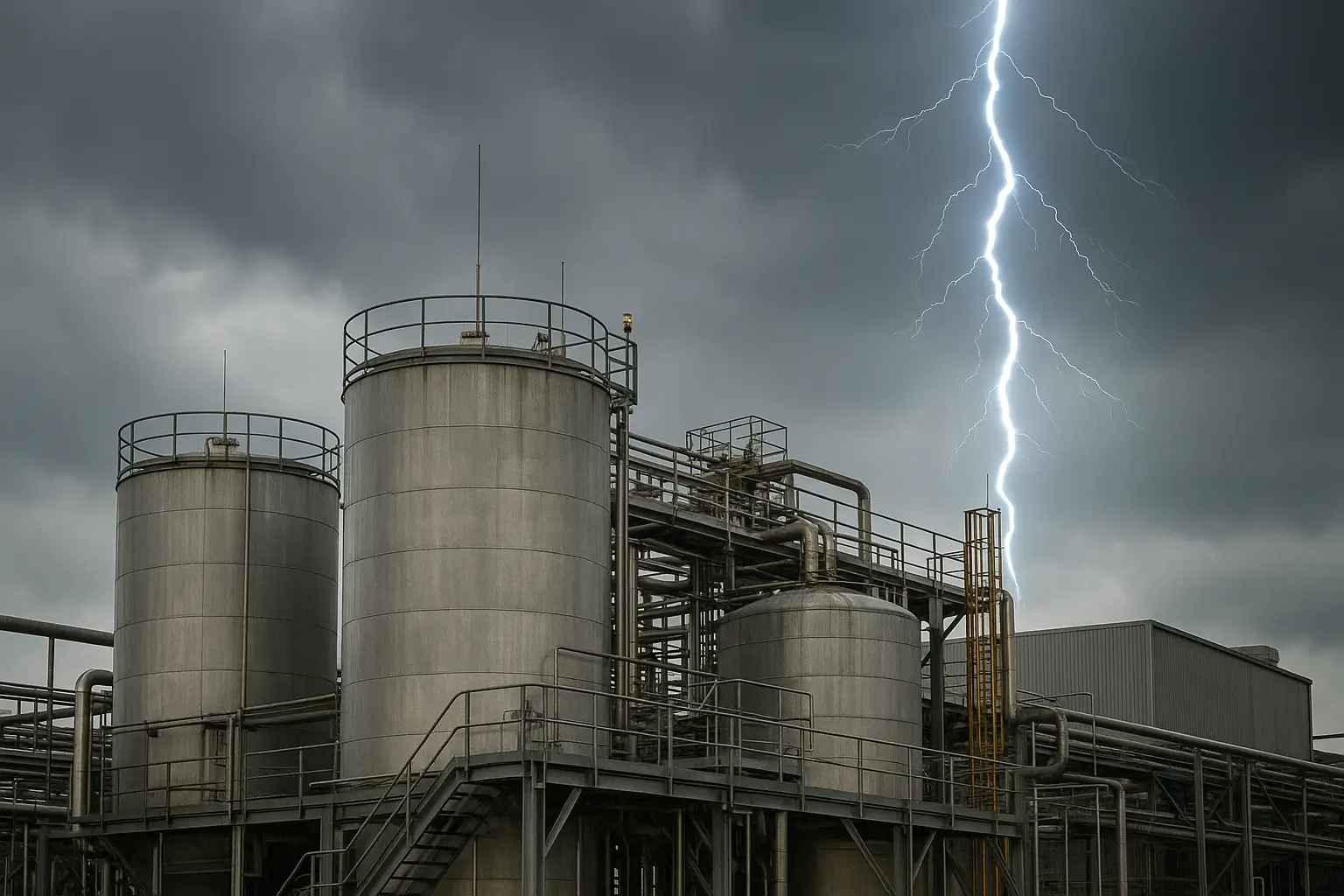 Blitzschutz in explosionsgefährdeten Bereichen