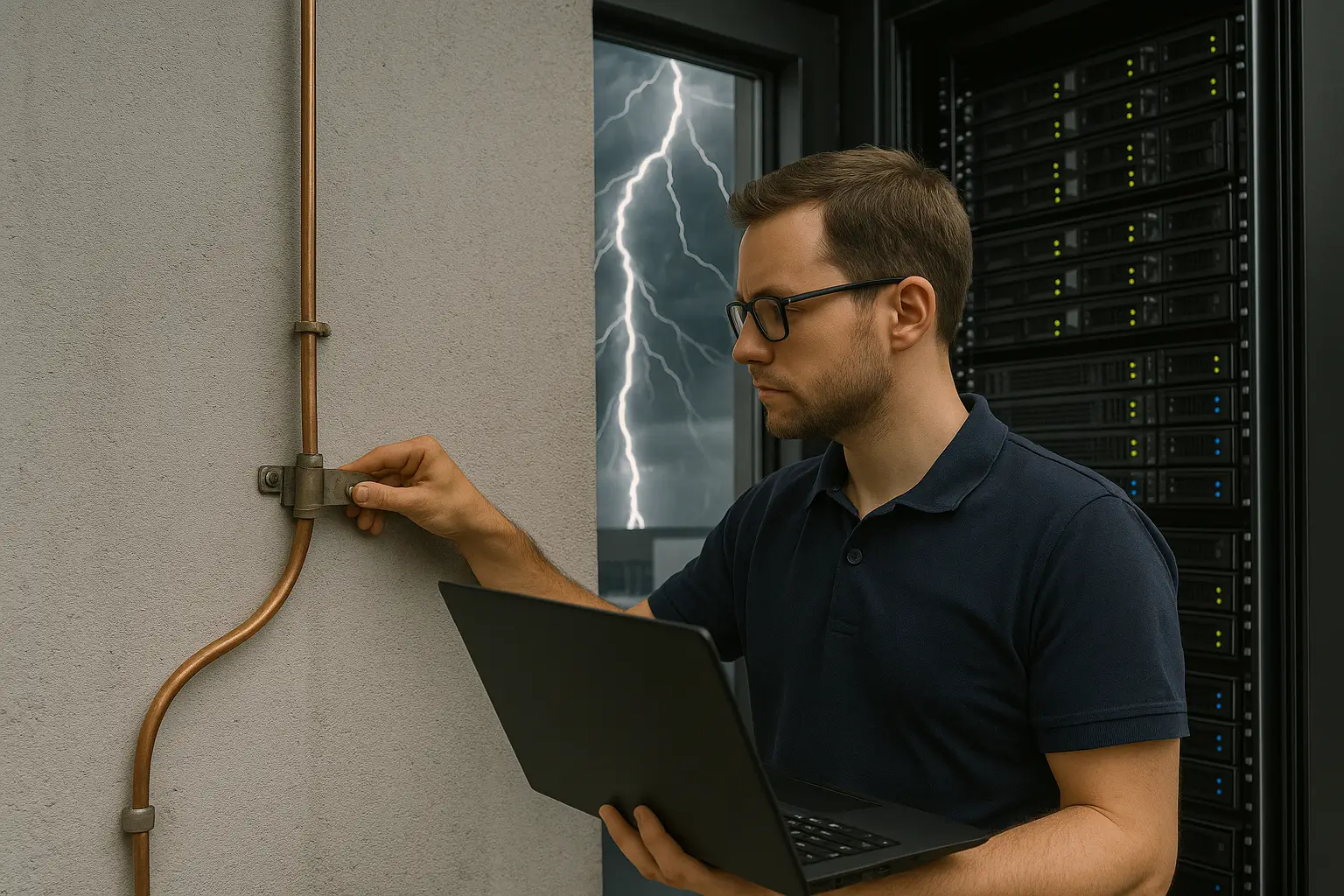Blitzschutz fuer Rechenzentren