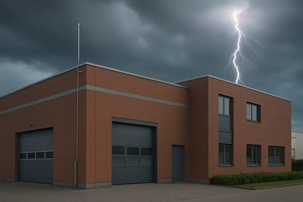 äußerer Blitzschutz Gewerbegebäude
