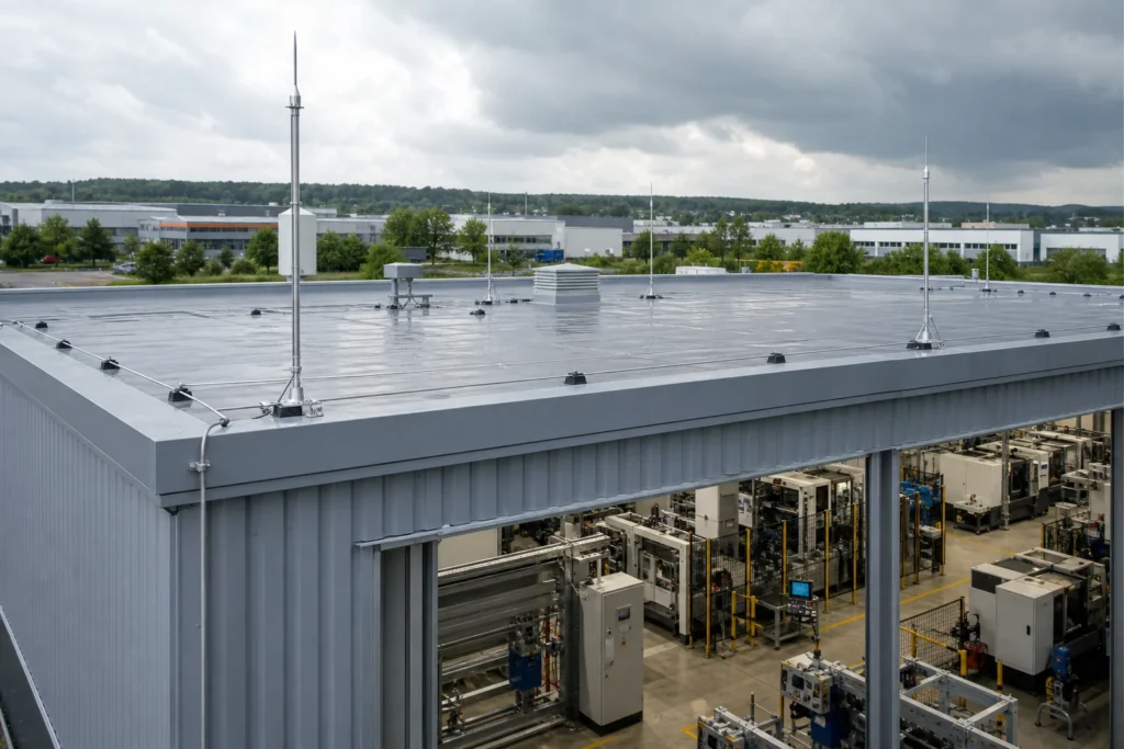 Blitzschutz Industriehalle Stuttgart - Professionelle Planung und Beratung